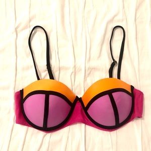 Color block bikini top